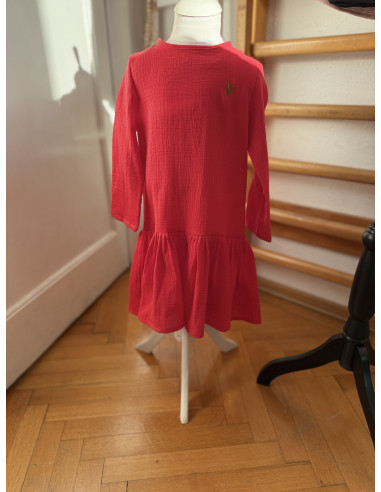 Rochiță muselină roșie