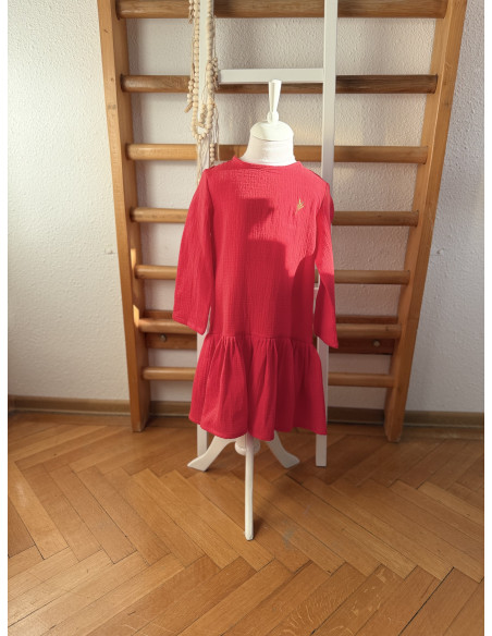 Rochiță muselină roșie