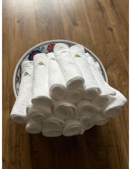 Prosop din muselină triplustrat 40x40 cm – LushiLush