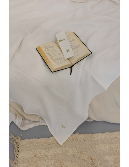 Prosop muselină folosit ca pled