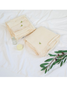 copy of Trusou pentru botez unisex din muselină albă –...