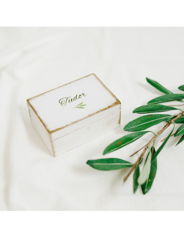 Trusou botez cu păturică din muselină albă cu...