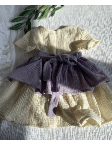 rochie din muselină cu volane