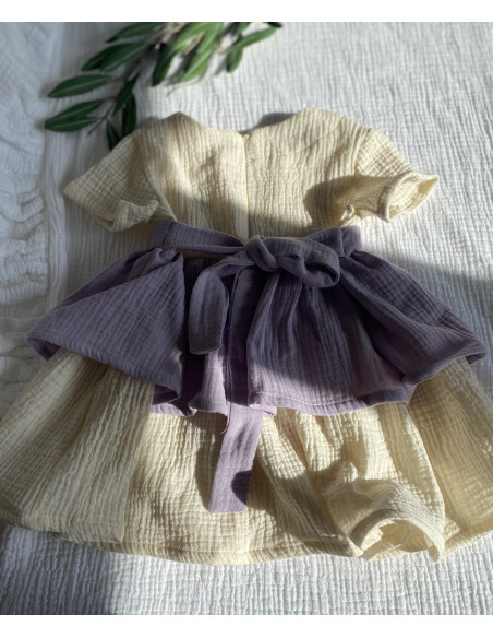 rochie din muselină cu volane