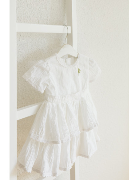 Rochie botez din bumbac premium