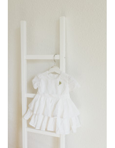 Rochie botez din bumbac premium