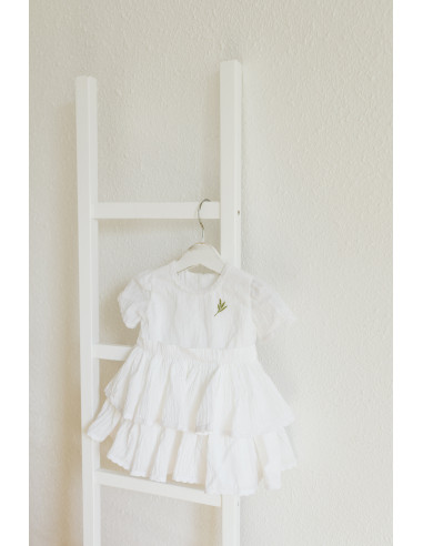 Rochie botez din bumbac premium