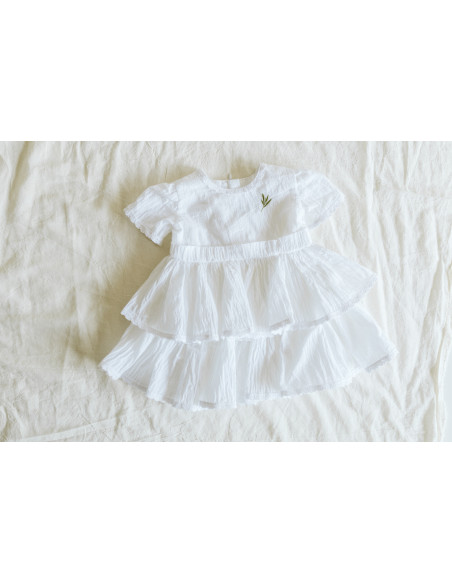 Rochie botez din bumbac premium