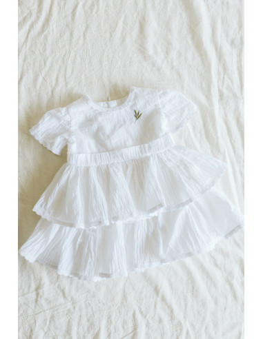 Rochie botez din bumbac premium