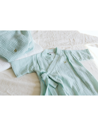 kimono  salopetă muselină