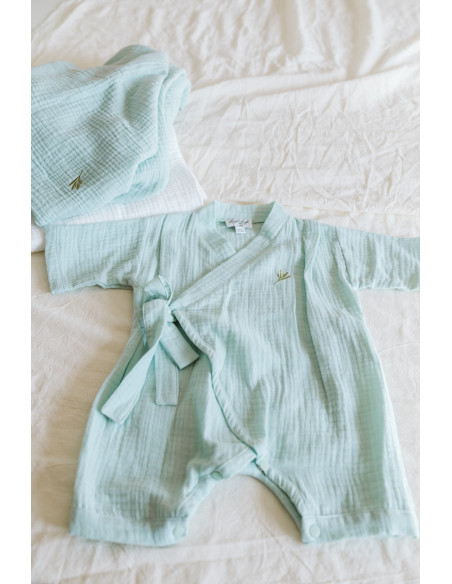 copy of Kimono pentru copii din bumbac albastru – A.TOM mic